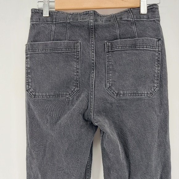 Reformation Elsie Mojave Straight Leg Jeans Exposed button fly and patch pockets - Picture 7 of 10